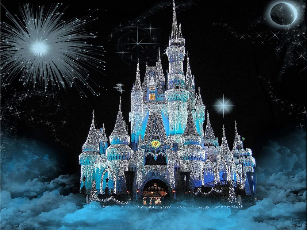 Ice Castle 5D Diamond Painting Kit 12x16 inch