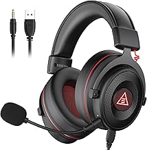 USB Gaming Headset with Noise Cancelling Mic and 7.1 Surround Sound