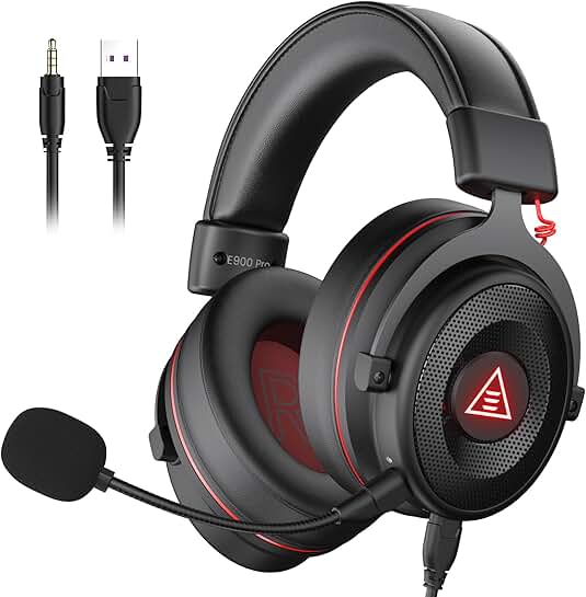 USB Gaming Headset with Noise Cancelling Mic and 7.1 Surround Sound