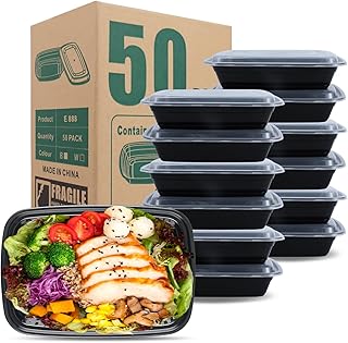 50 Pack 32oz Reusable Food Storage Containers