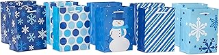 Small Blue and White Gift Bags for Parties