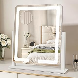 Vanity Mirror with Lights, 3 Colors, Magnification, Touch Control