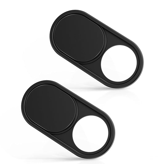 Ultra-Thin Laptop Camera Cover, 2 Pack Black