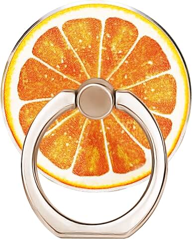 Fruit Orange Phone Ring Grip for Cell Phone and Tablet