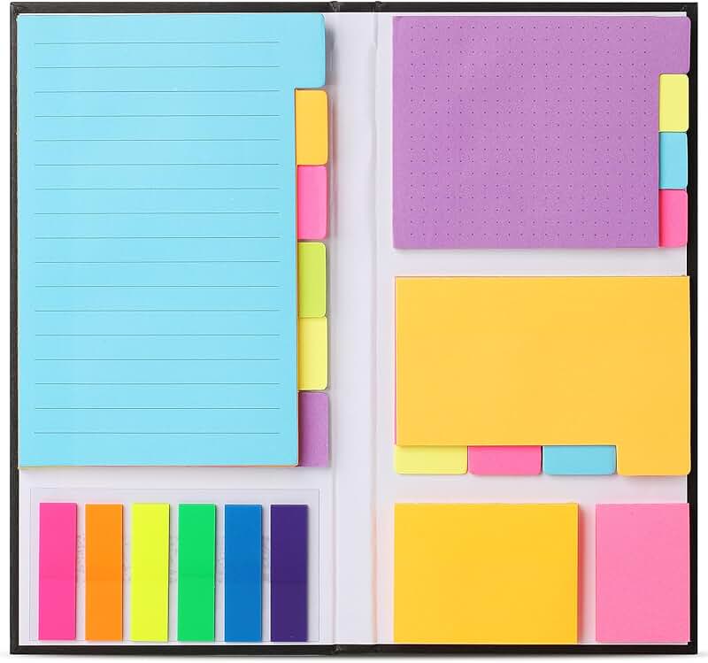 Sticky Notes Set with 410 Pieces for School and Office