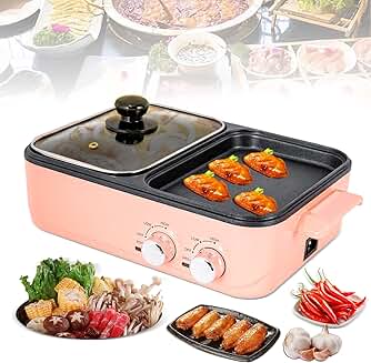 Electric Hot Pot and Grill for 2-4 People