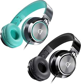 Save 15% on CL750 Wired Headphones with Mic in Turquoise and Black