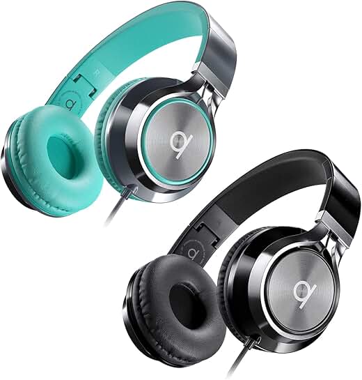 Save 15% on CL750 Wired Headphones with Mic in Turquoise and Black