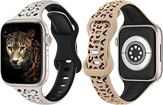 Slim Leopard Silicone Watch Band for 38-49mm Watches