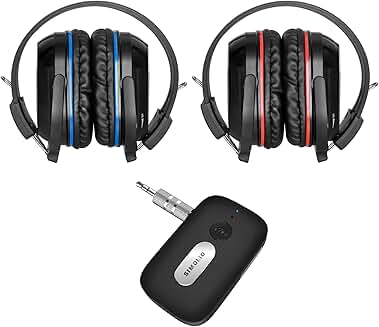 Wireless Infrared Headphones for Car DVD with Bluetooth Adapter
