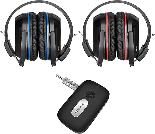 Wireless Infrared Headphones for Car DVD with Bluetooth Adapter