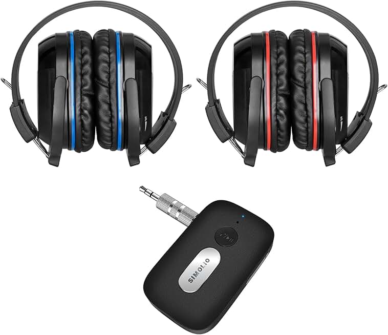 Wireless Infrared Headphones for Car DVD with Bluetooth Adapter