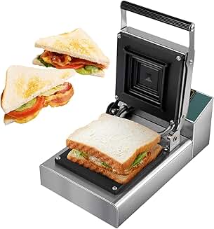 Portable 1000W Sandwich and Cheese Maker