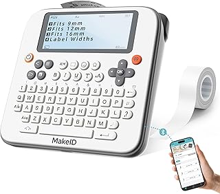 Wireless Rechargeable Label Maker with Backlit Screen
