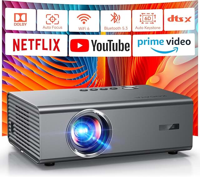 4K Smart Projector with Auto Focus and Dolby Audio