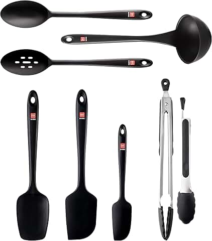 8-Piece Silicone Kitchen Utensil Set for Cooking and Baking