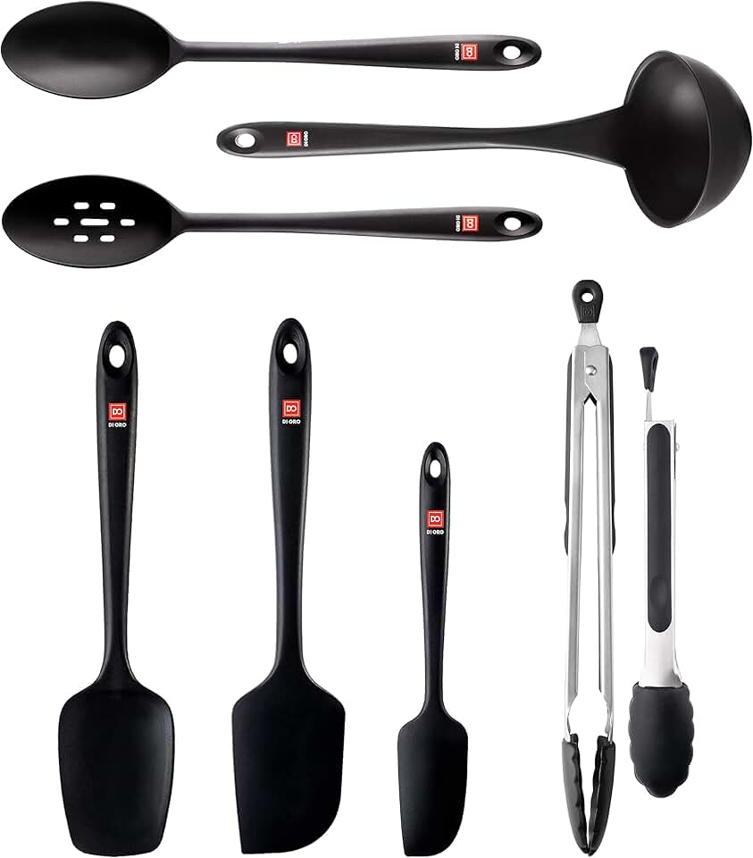 8-Piece Silicone Kitchen Utensil Set for Cooking and Baking
