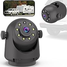 Wireless magnetic backup camera for trailers and RVs