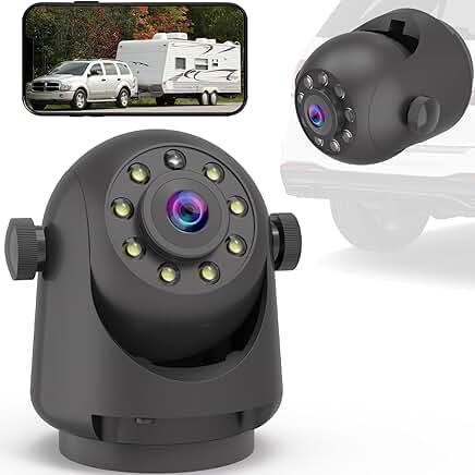 Wireless magnetic backup camera for trailers and RVs
