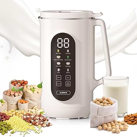 8-in-1 Nut Milk Blender with Timer and Self-Cleaning
