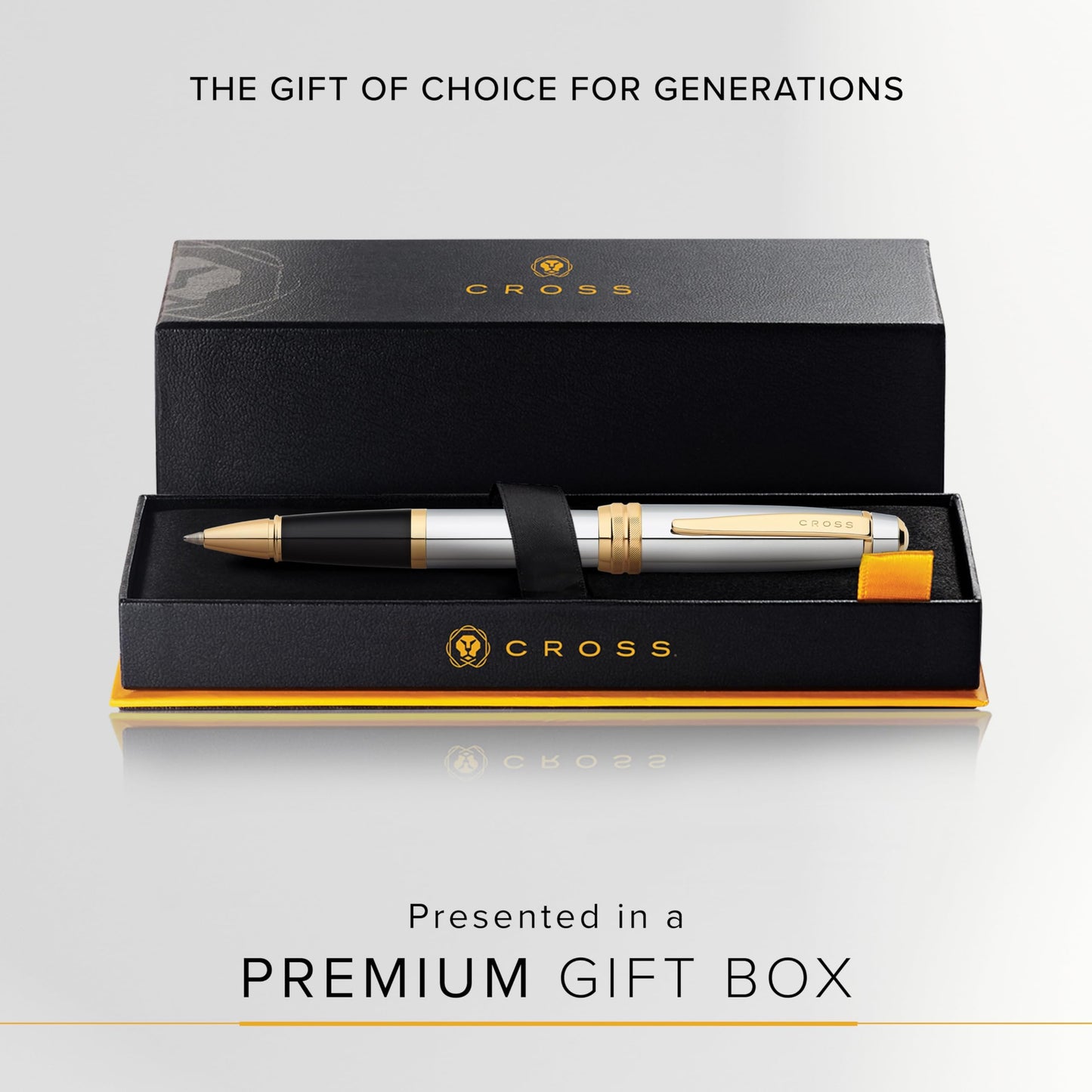 Refillable Rollerball Pen in Gift Box with Black Ink