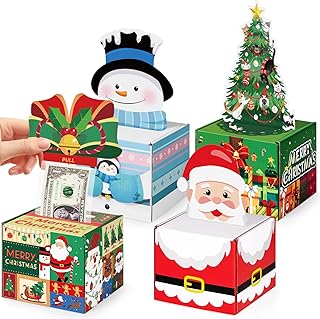 Christmas Money Boxes with Surprise Cash Bags