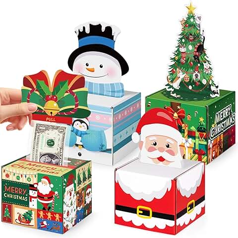 Christmas Money Boxes with Surprise Cash Bags