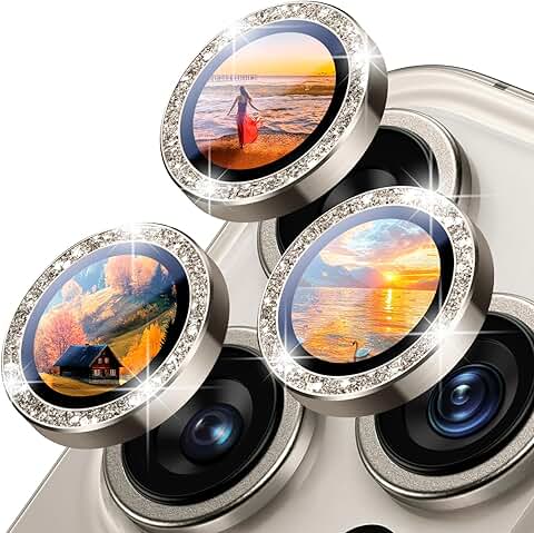 Bling Camera Lens Protector for iPhone 14 and 16