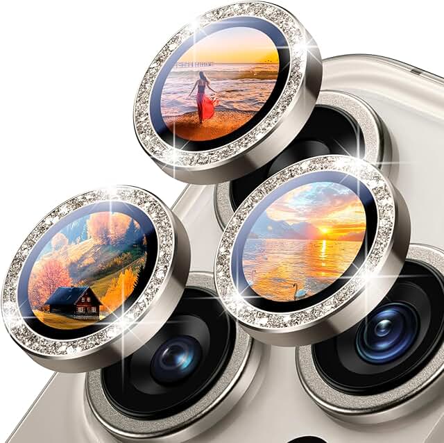 Bling Camera Lens Protector for iPhone 14 and 16