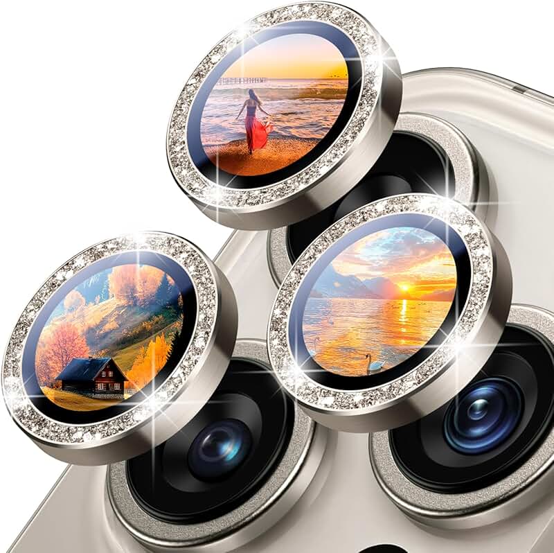 Bling Camera Lens Protector for iPhone 14 and 16