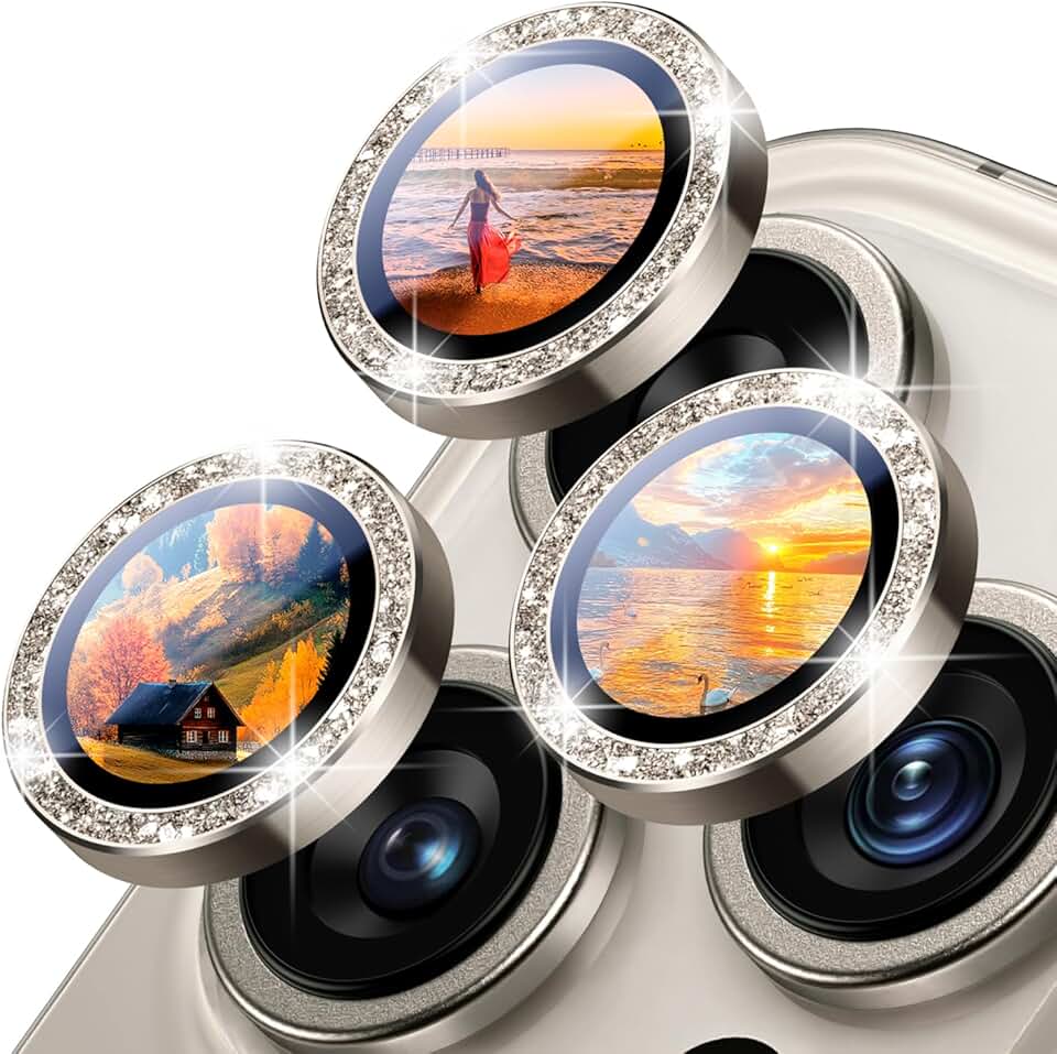 Bling Camera Lens Protector for iPhone 14 and 16