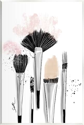 Makeup Brushes Wall Art by Alison Petrie