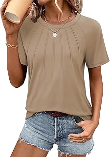 Trendy Women's Short Sleeve Dressy Tops 2025