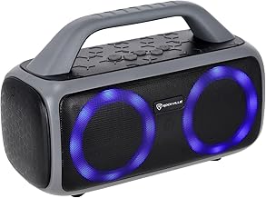 Portable Bluetooth Speaker with Lights and Long Battery
