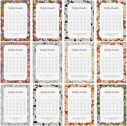 30-Day Habit Tracker Calendar with Floral Design