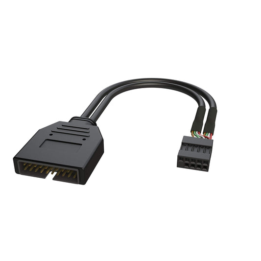 '- USB 2.0 Female to USB 3.0 Male 20 Pin IDC Motherboard Header Active Compatible Converter Compatible with Type C USB-C Chipset and Panel Mount