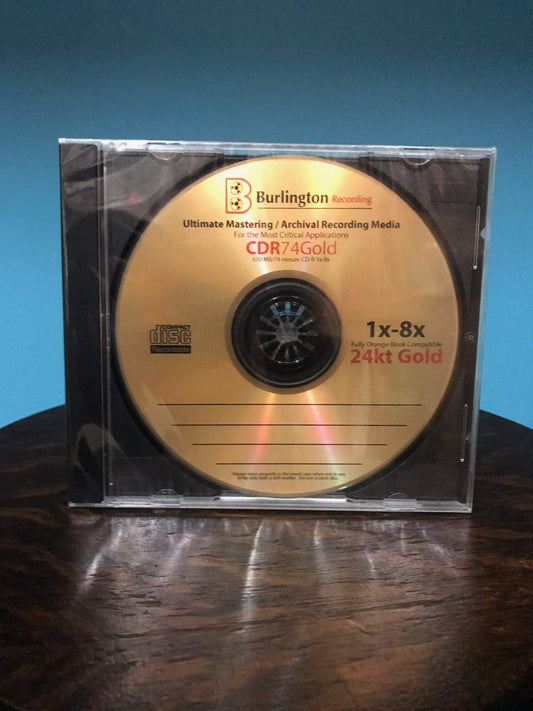 24 Kt Gold Ultimate Archival Mastering CD-R Pack of 10