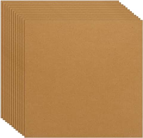 200 Sheets of 12x12 Heavyweight Brown Kraft Cardstock