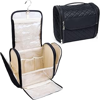 Large Portable Makeup and Toiletry Bag with Hook