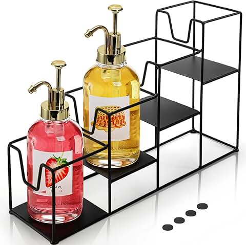 4-Tier Metal Syrup and Bottle Storage Rack