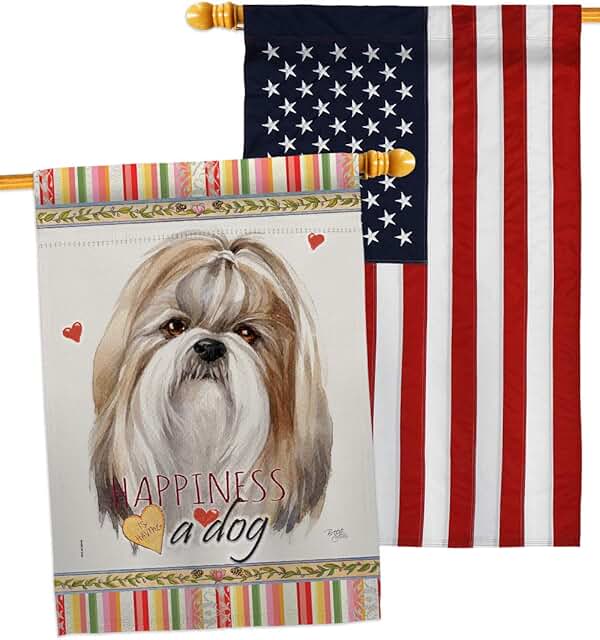 Shih Tzu Dog Garden Flag Pack for Pet Lovers