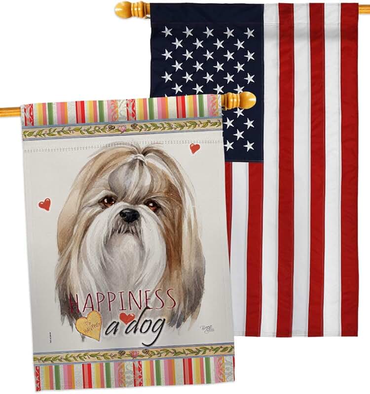 Shih Tzu Dog Garden Flag Pack for Pet Lovers