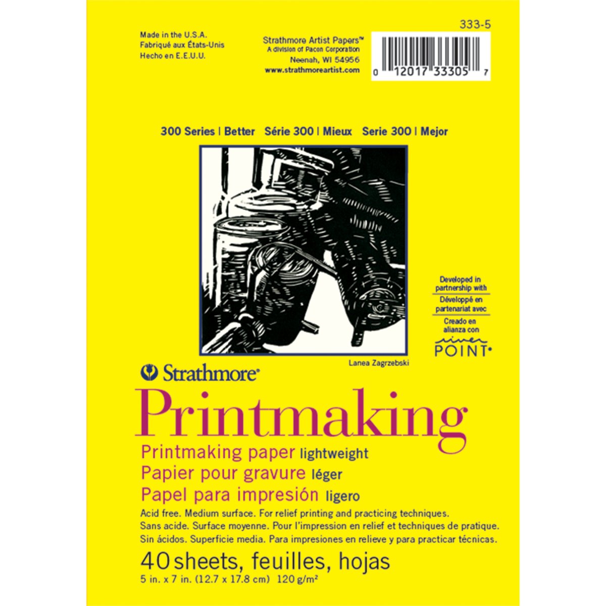 300 Series Printmaking Paper Pad 5x7 40 Sheets