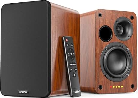 Bluetooth bookshelf speakers with 30W stereo sound