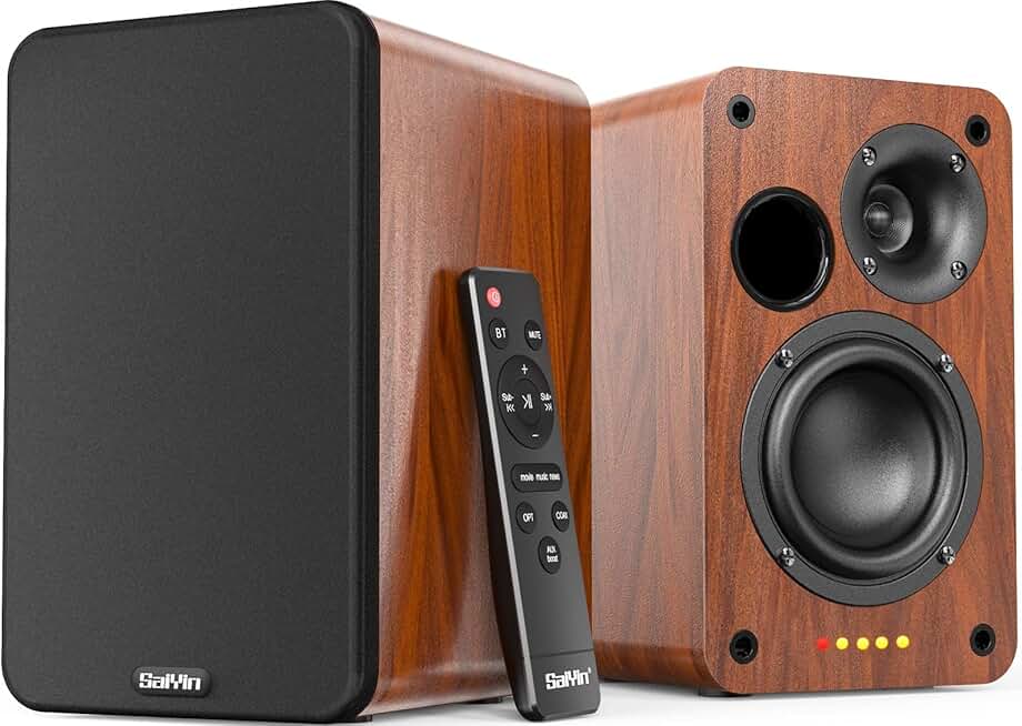Bluetooth bookshelf speakers with 30W stereo sound