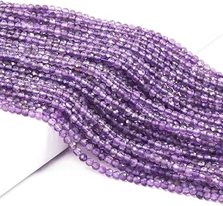 Natural Amethyst Beads for Jewelry Making, 3.2mm, 2 Strands