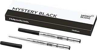 Black Ballpoint Pen Refills, Medium Tip, 2 Pack