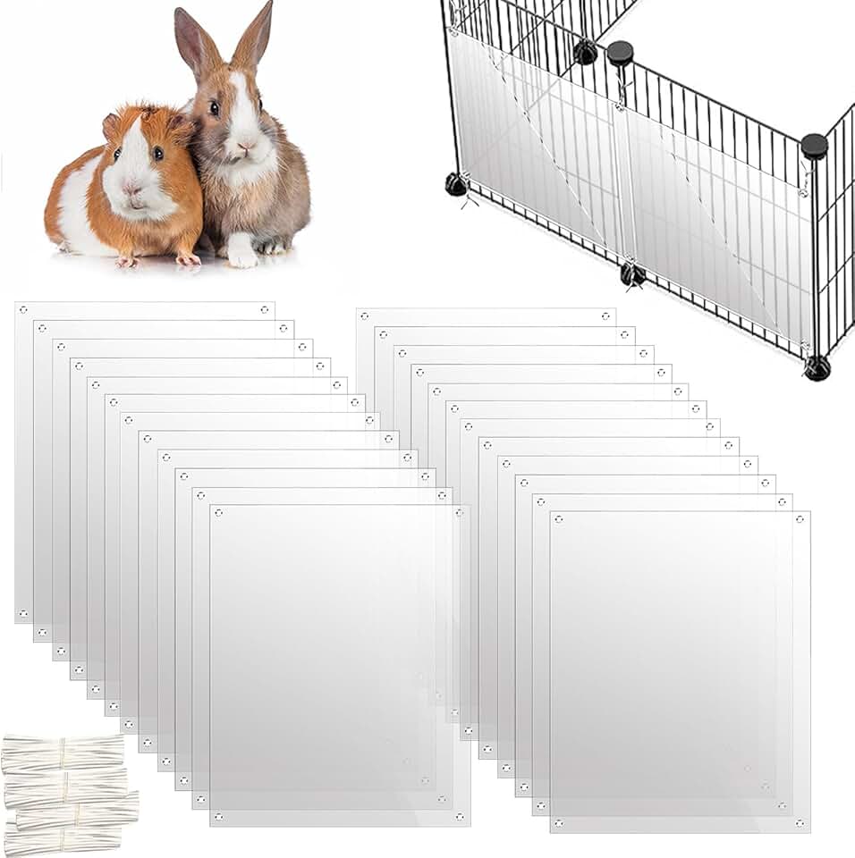 24 Pack Rabbit Splash Guards for Small Animals
