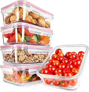 10-Piece Glass Food Storage Containers with Leakproof Lids