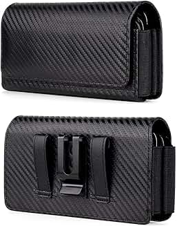 Dual Phone Holster with Metal Belt Clip for Smartphones